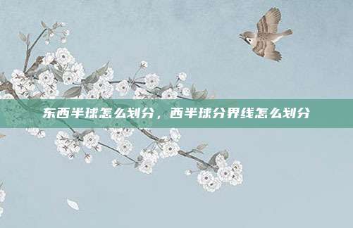 东西半球怎么划分,西半球分界线怎么划分