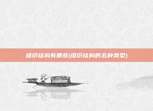 组织结构有哪些(组织结构的五种类型)