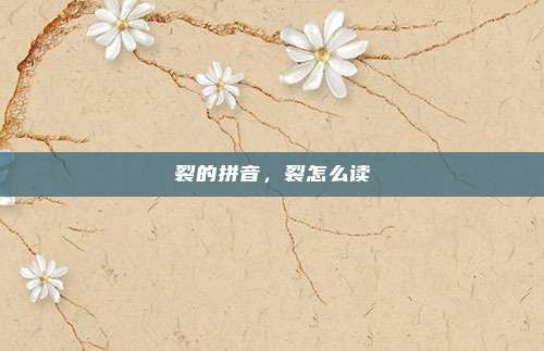 裂的拼音,裂怎么读
