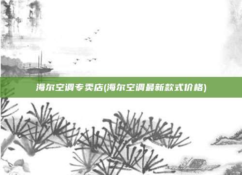 海尔空调专卖店(海尔空调最新款式价格)