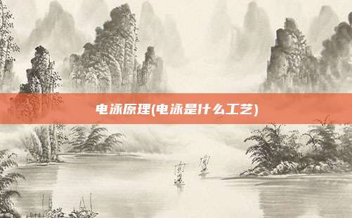 电泳原理(电泳是什么工艺)