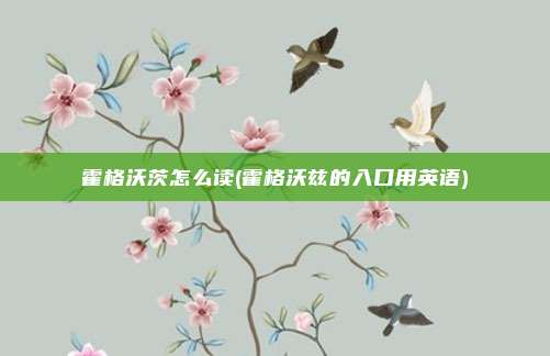 霍格沃茨怎么读(霍格沃兹的入口用英语)