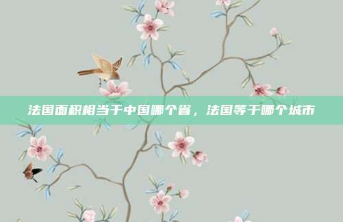 法国面积相当于中国哪个省,法国等于哪个城市