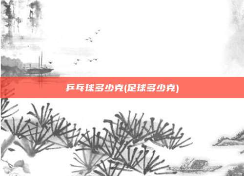 乒乓球多少克(足球多少克)