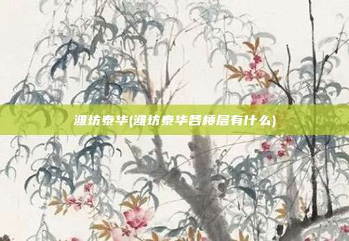 潍坊泰华(潍坊泰华各楼层有什么)