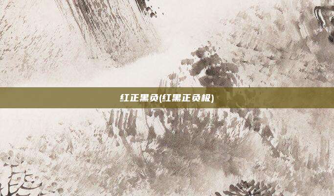 红正黑负(红黑正负极)
