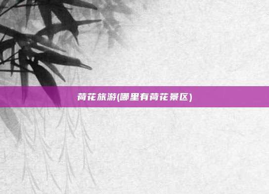 荷花旅游(哪里有荷花景区)
