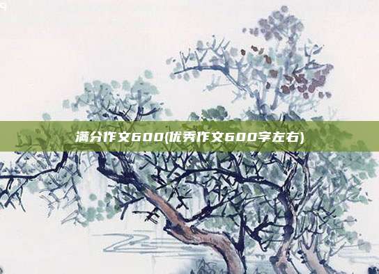 满分作文600(优秀作文600字左右)