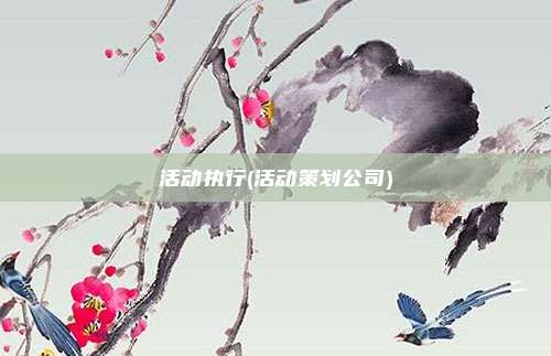 活动执行(活动策划公司)