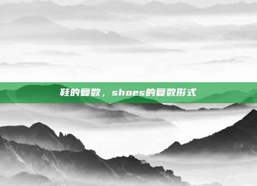 鞋的复数，shoes的复数形式