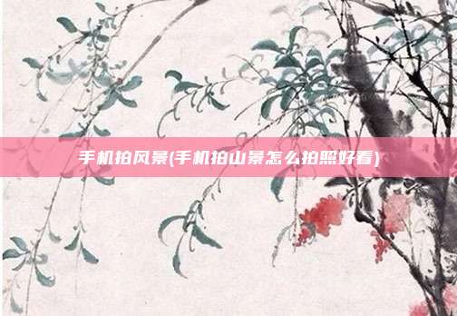 手机拍风景(手机拍山景怎么拍照好看)