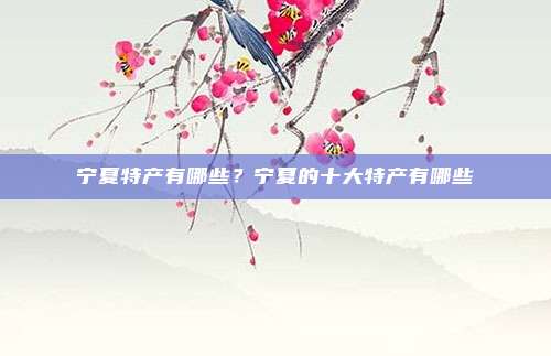 宁夏特产有哪些？宁夏的十大特产有哪些