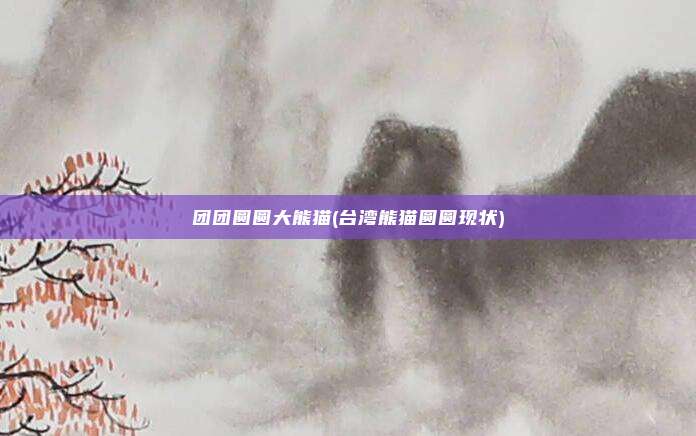 团团圆圆大熊猫(台湾熊猫圆圆现状)