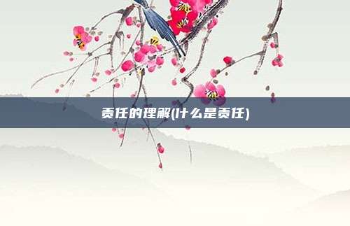 责任的理解(什么是责任)