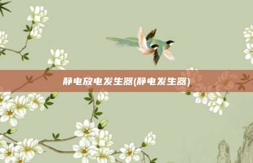 静电放电发生器(静电发生器)