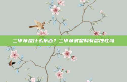 二甲苯是什么东西？二甲苯对塑料有腐蚀性吗