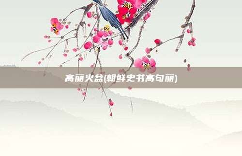 高丽火盆(朝鲜史书高句丽)