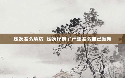 沙发怎么清洗 沙发掉皮了严重怎么自己翻新