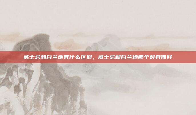 威士忌和白兰地有什么区别,威士忌和白兰地哪个对身体好