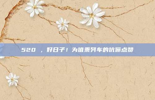 520 ，好日子！为值乘列车的伉俪点赞