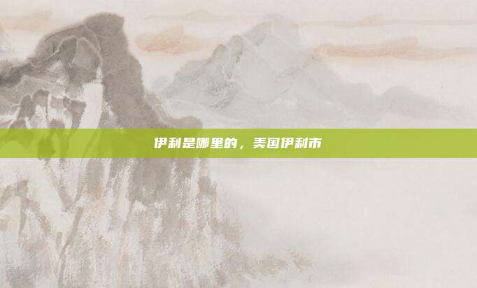 伊利是哪里的，美国伊利市