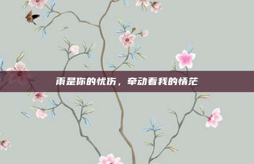 雨是你的忧伤，牵动着我的情茫