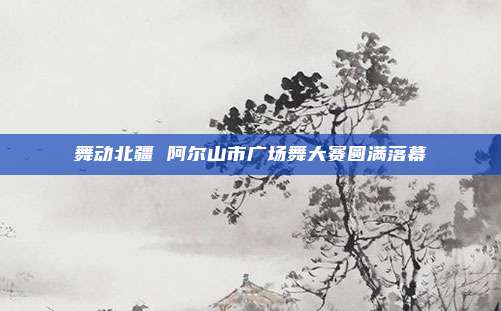 舞动北疆 阿尔山市广场舞大赛圆满落幕