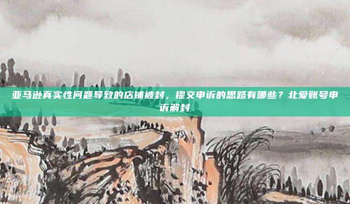 亚马逊真实性问题导致的店铺被封，提交申诉的思路有哪些？北爱账号申诉解封