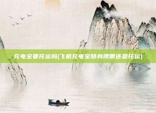 充电宝要托运吗(飞机充电宝随身携带还是托运)