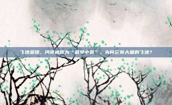 飞地是啥，河南被称为“最早中国”，为何它有大量的飞地？