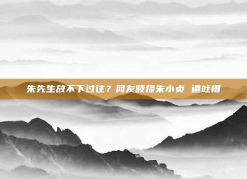 朱先生放不下过往？网友频提朱小贞 遭吐槽