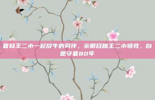 曾和王二小一起放牛的同伴,亲眼目睹王二小牺牲,自愿守墓80年