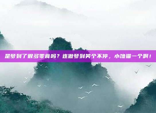 是梦到了很多零食吗？连做梦到笑个不停，小馋猫一个啊！