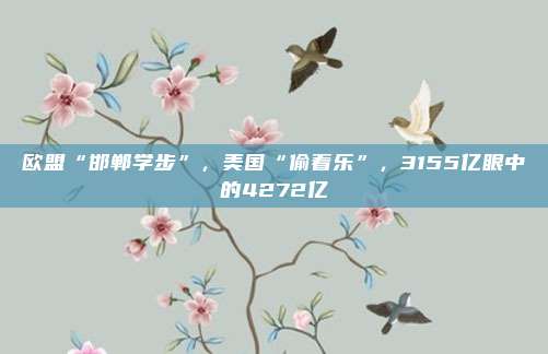 欧盟“邯郸学步”，美国“偷着乐”，3155亿眼中的4272亿