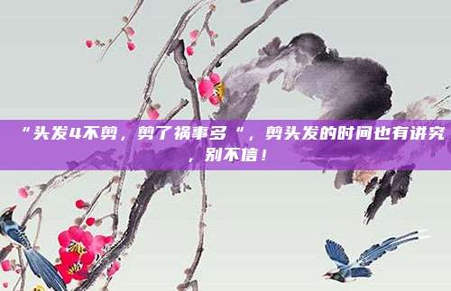 “头发4不剪,剪了祸事多“,剪头发的时间也有讲究,别不信!