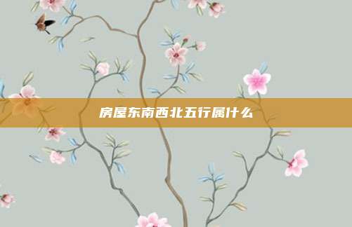 房屋东南西北五行属什么