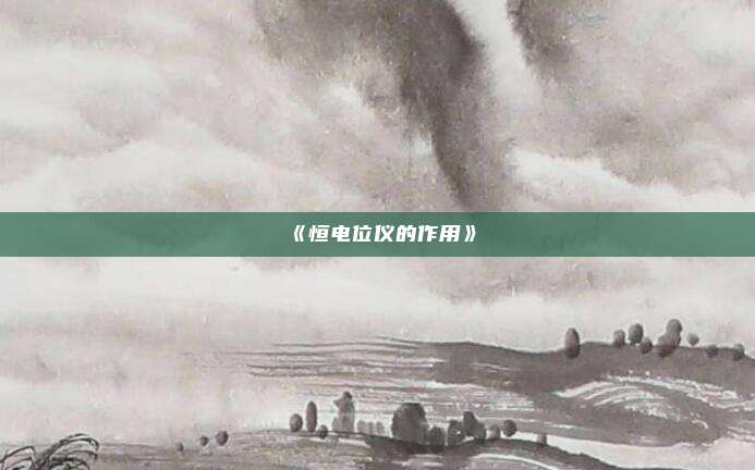 《恒电位仪的作用》