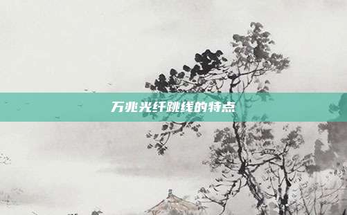 万兆光纤跳线的特点