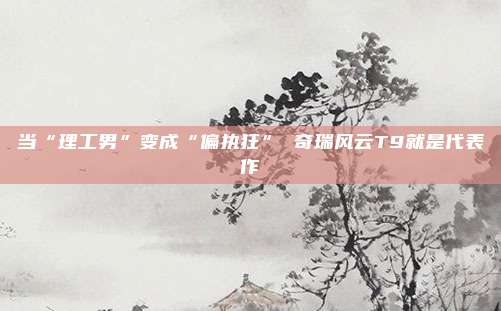 当“理工男”变成“偏执狂” 奇瑞风云T9就是代表作