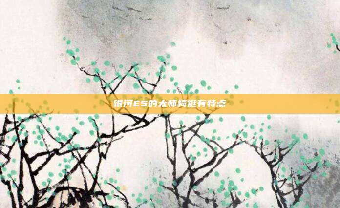 银河E5的太师椅挺有特点