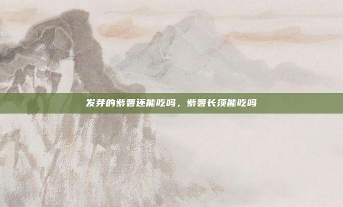 发芽的紫薯还能吃吗,紫薯长须能吃吗