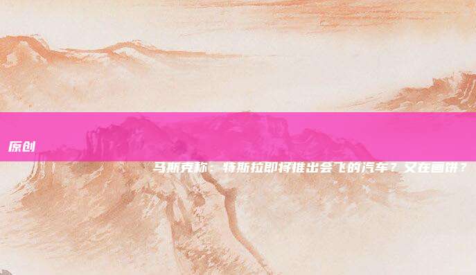 原创
                马斯克称：特斯拉即将推出会飞的汽车？又在画饼？