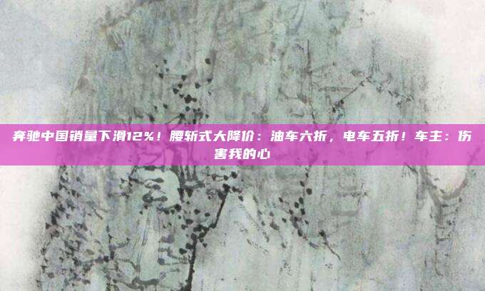 奔驰中国销量下滑12%！腰斩式大降价：油车六折，电车五折！车主：伤害我的心