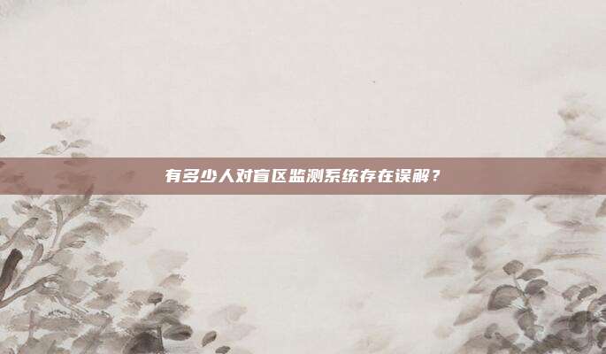 有多少人对盲区监测系统存在误解？