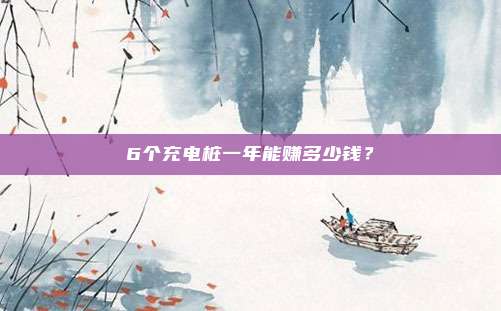 6个充电桩一年能赚多少钱？