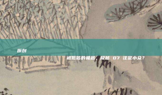 原创
                被低估的极越，极越 07 注定小众？