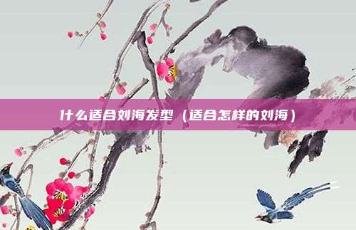 什么适合刘海发型（适合怎样的刘海）