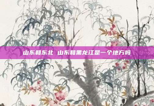 山东和东北 山东和黑龙江是一个地方吗