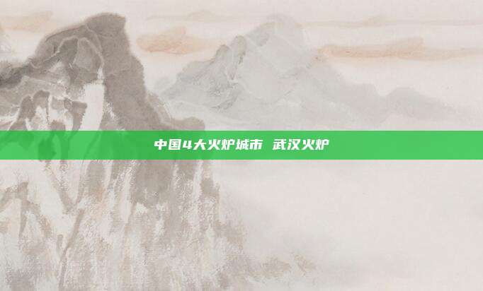 中国4大火炉城市 武汉火炉