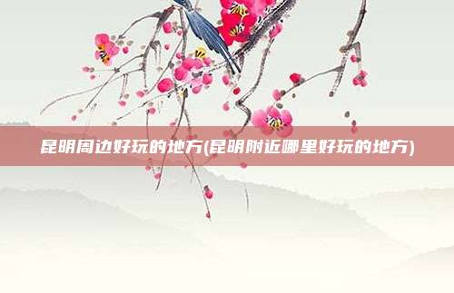 昆明周边好玩的地方(昆明附近哪里好玩的地方)